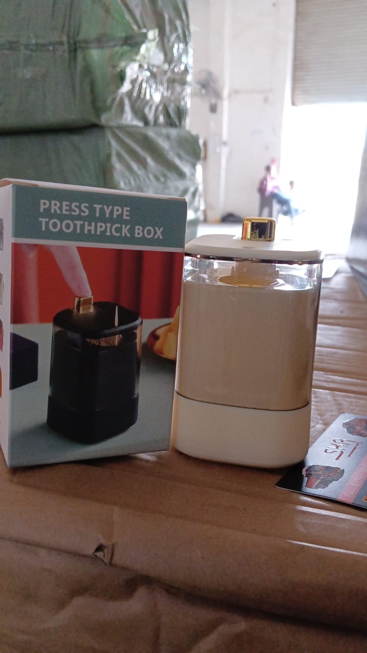 Toothpick Holder Dispensers, Automatic Toothpicks Container, Toothpicks Storage Dispensers Box, for Home Living room Kitchen Restaurant (1 Pc) - Springkart