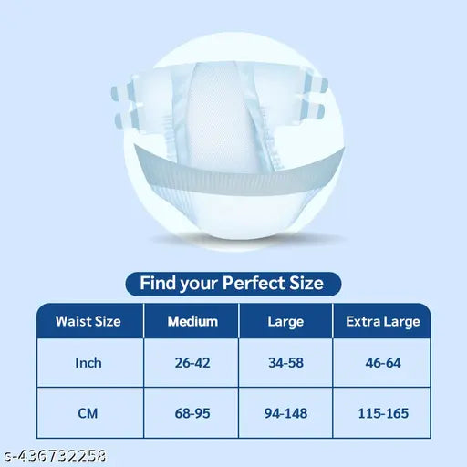 Kindfit Open Tape Adult Diaper | Tape Type | Unisex | Medium Size | Pack of 1 - Springkart