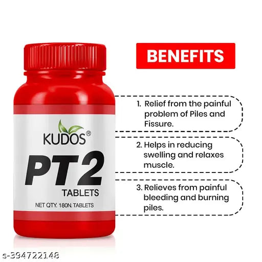 PT2 Tabs: Your Ultimate Solution for Piles Relief (180 Tab) - Springkart