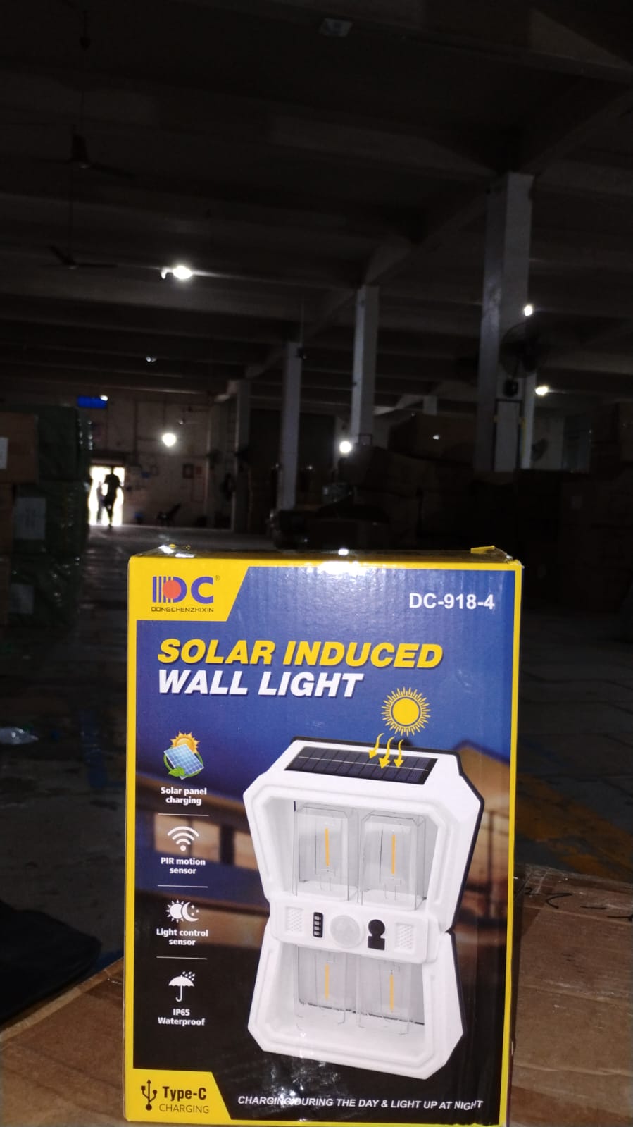 Solar Wall Lantern Light with 3 Modes & Motion Sensor (1 Pc) - Springkart