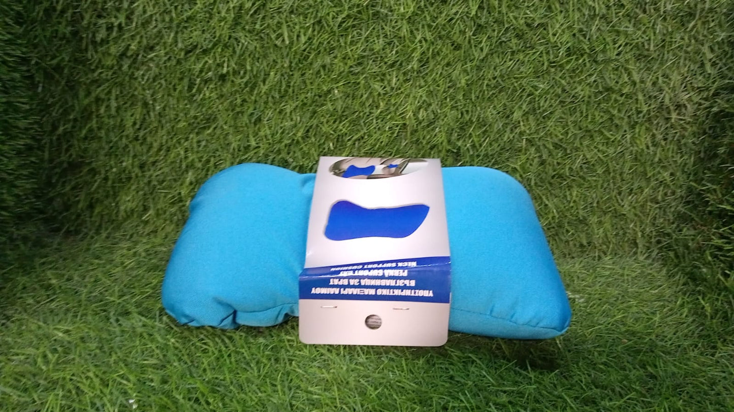 Microbead Roll Neck Pillow Mini Microbeads Bone Type Travel Pillow Soft Cushion Back Head Neck Support - Springkart