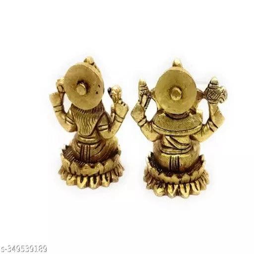 Brass Kamal Ganesh Laxmi 400 gm - Springkart
