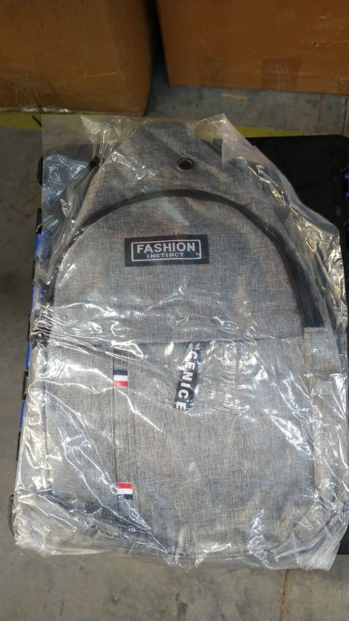 Waterproof Anti Theft Cross-body fanny pack waist bag, Shoulder Bags Chest Men Casual fashion USB Charging hook Sling Travel Bag (1 Pc / Black & Grey Color) - Springkart