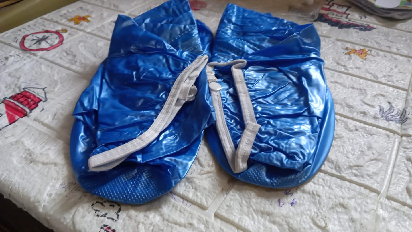 Plastic Shoes Cover Reusable Anti-Slip Boots Zippered Overshoes Covers Pink, Transparent Waterproof Snow Rain Boots for Kids/Adult Shoes, for Rainy Season Extra Large (XL Size1 Pairs) - Springkart