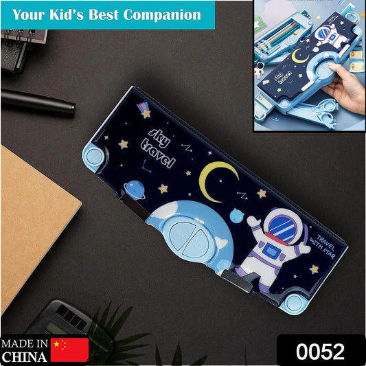 Multifunctional Pencil Box for Kids, Space Pencil Box For Boys, Kids Pencil Box for Boys & Girls, Magnetic Pencil Box for Boys, Pop up Pencil Box, Space Theme Return Gifts for Kids (Space Pencil Box) - Springkart