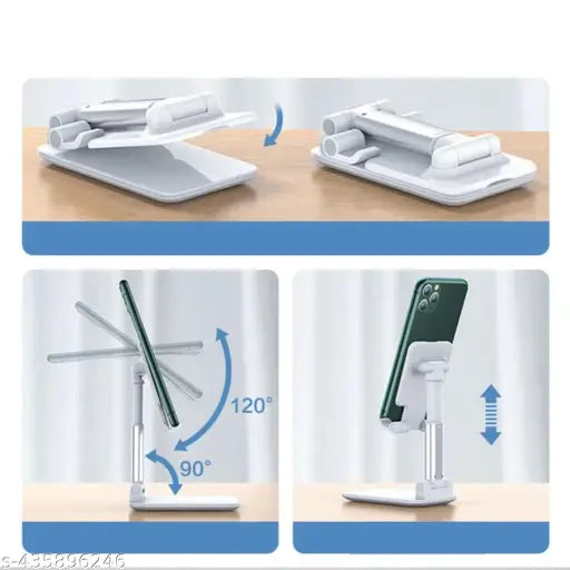 Desktop Heavy duty Foldable All smartphone mobile holder multifunction working stand - Springkart