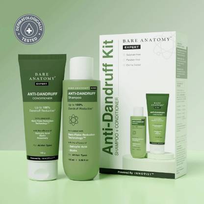 BARE ANATOMY Anti-Dandruff Shampoo & Conditioner Combo Kit (2 Items in the set)