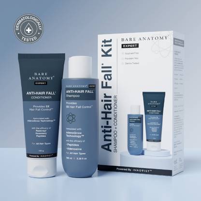 BARE ANATOMY Anti-Hair Fall Shampoo & Conditioner Combo Kit (2 Items in the set)