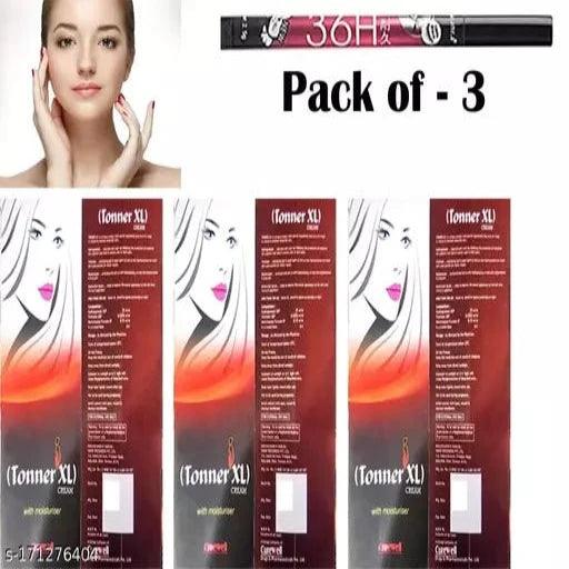 Tonner-XL Cream & 1 Eyeliner Free Pack of - 3 - Springkart