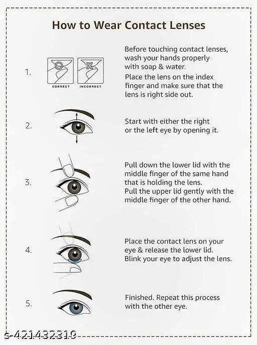 Zero Power -sky blue eye contact color lens - Springkart