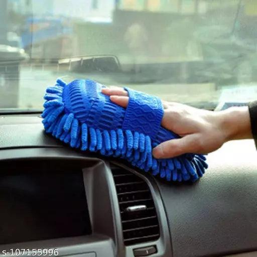 Microfiber Wet & Dry Cleaning Washing Sponge for Automotive Intense Cleaning (1 Pc) - Springkart