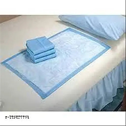 Disposable Bed Underpad Sheets, Incontinence Bed Pads / Mats Under Sheets, (10 Pcs, Blue, Large, 60 x 90 cms), Waterproof & Ultra Absorbent - Springkart