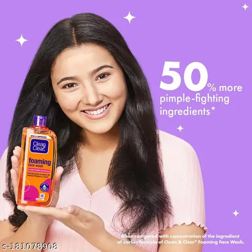 Clean & Clear Foaming Face Wash, 100ml - Springkart
