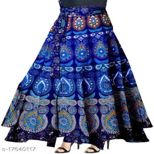 Jaipuri Traditional Ethnic Wrap Around Women's Skirt - Springkart
