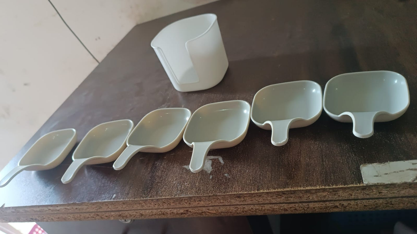 7 in 1 Side Dish Dip Bowl Set with Handle Mini Dipping Bowls (7 Pcs Set) - Springkart