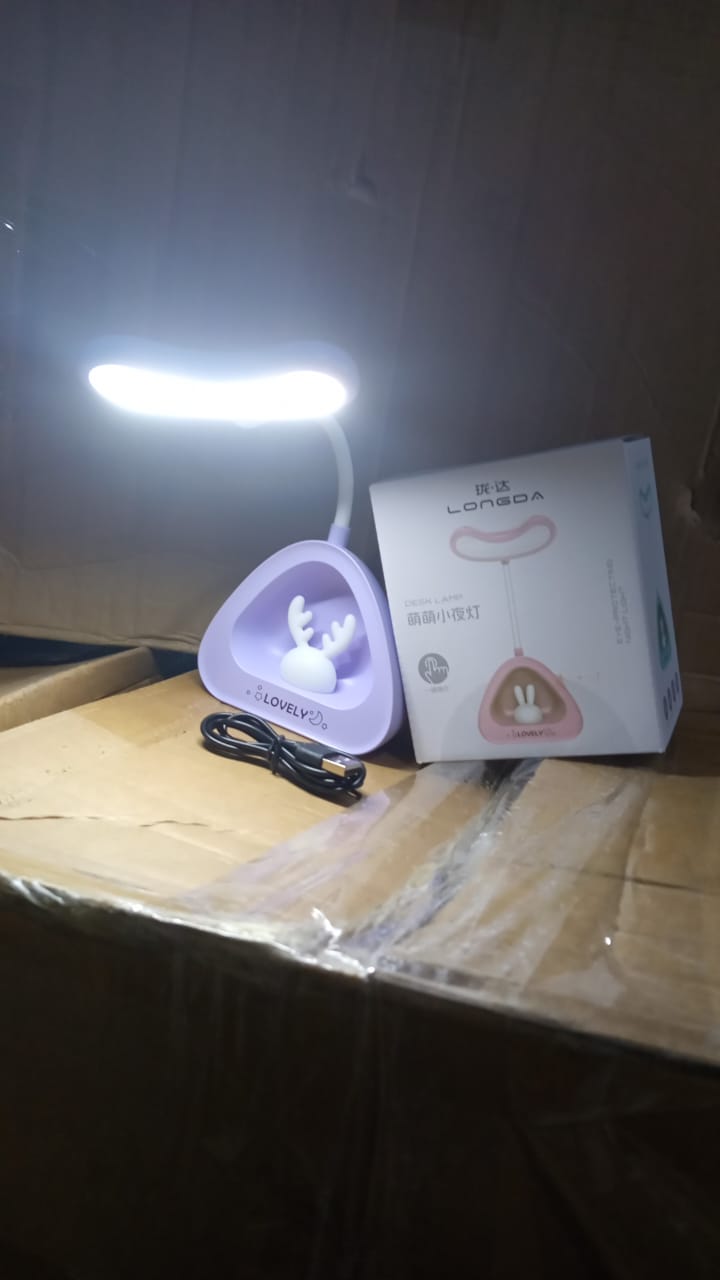 Cute Lovely LED Desk Light, LED Lamps Button Control (1 Pc) - Springkart