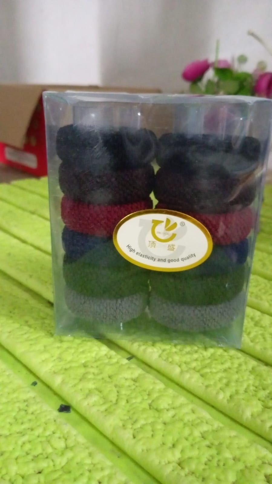 Tyre Shape Hair Rubber Bands Pack of 12 (Multicolour) - Springkart