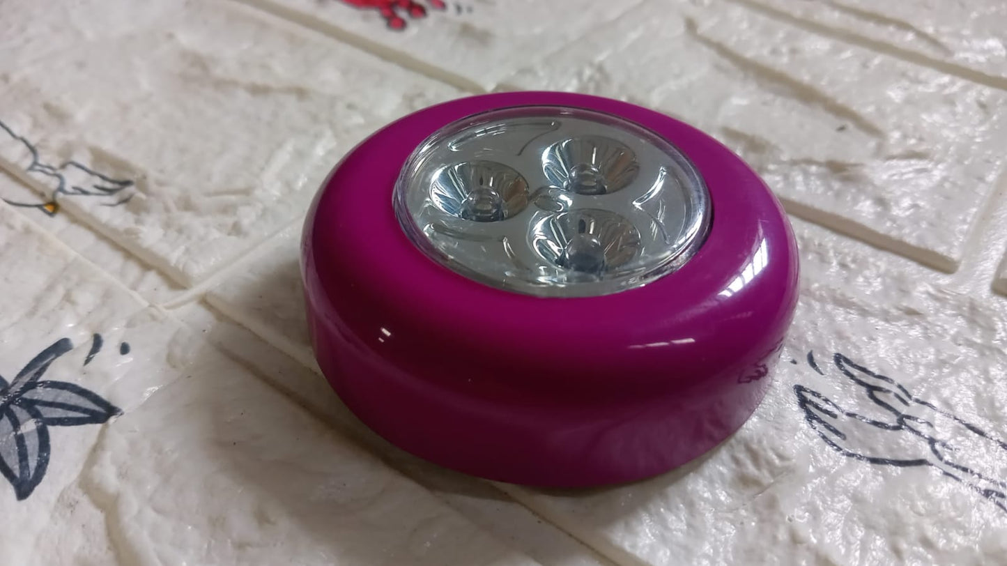 3 LED CORDLESS STICK TAP WARDROBE TOUCH LIGHT LAMP (1 Pc) - Springkart
