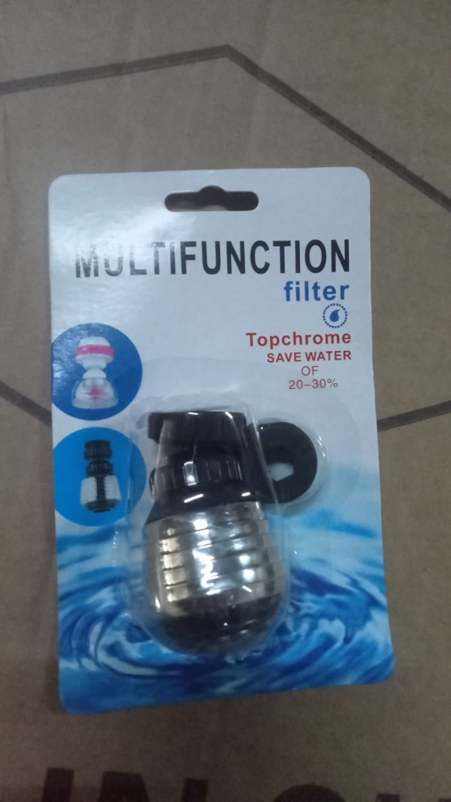 Faucet Bubbler, Faucet Aerator, Water Filter 360° Sink Use for Kitchen, Bathroom, Home Use, High Pressure Power Spray, Plating, for Kitchen Bathroom (1 Pc) - Springkart