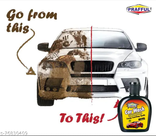 Car Wash Shampoos Cleaning with Shining Interior and Exterior 140 ml Pack of 2 (with Lemon fragrance ) - Springkart