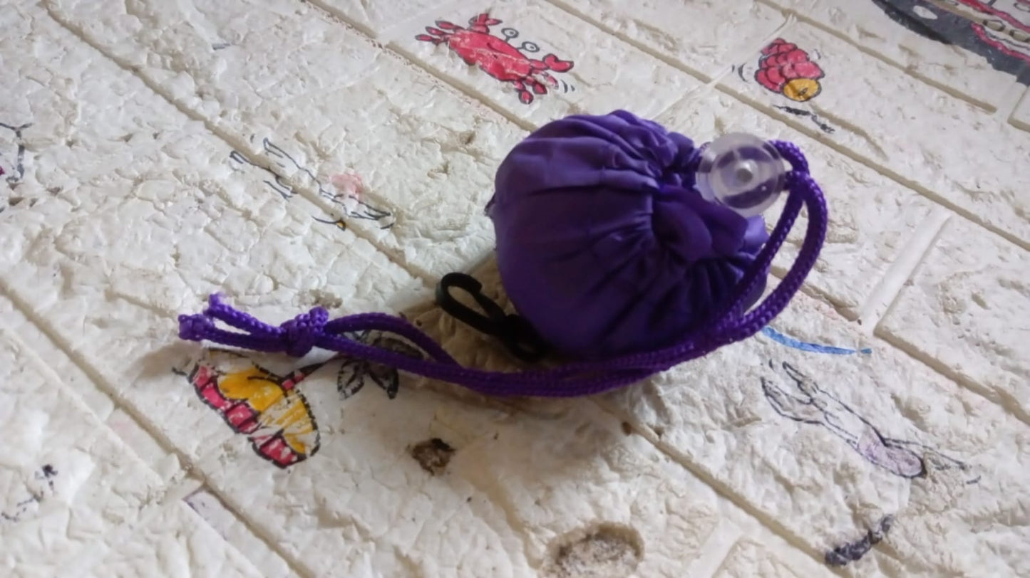 Foldable Nylon Shopping Bag (Rose Design): Reusable, Eco-Friendly (1 Pc) - Springkart