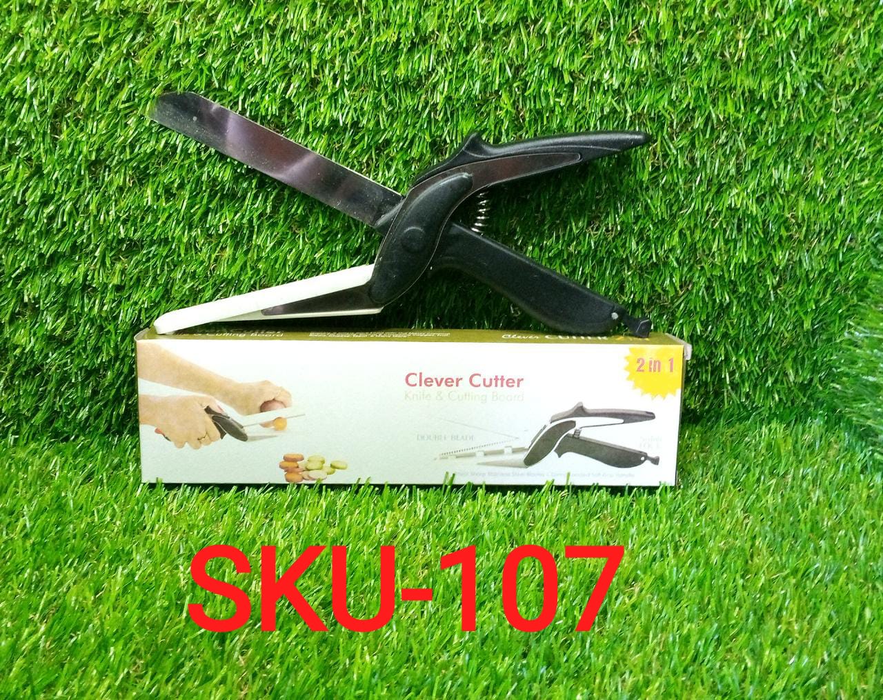 Clever Cutter 2 in 1 Food Chopper Slicer Dicer Vegetable Fruit Cutter - Springkart