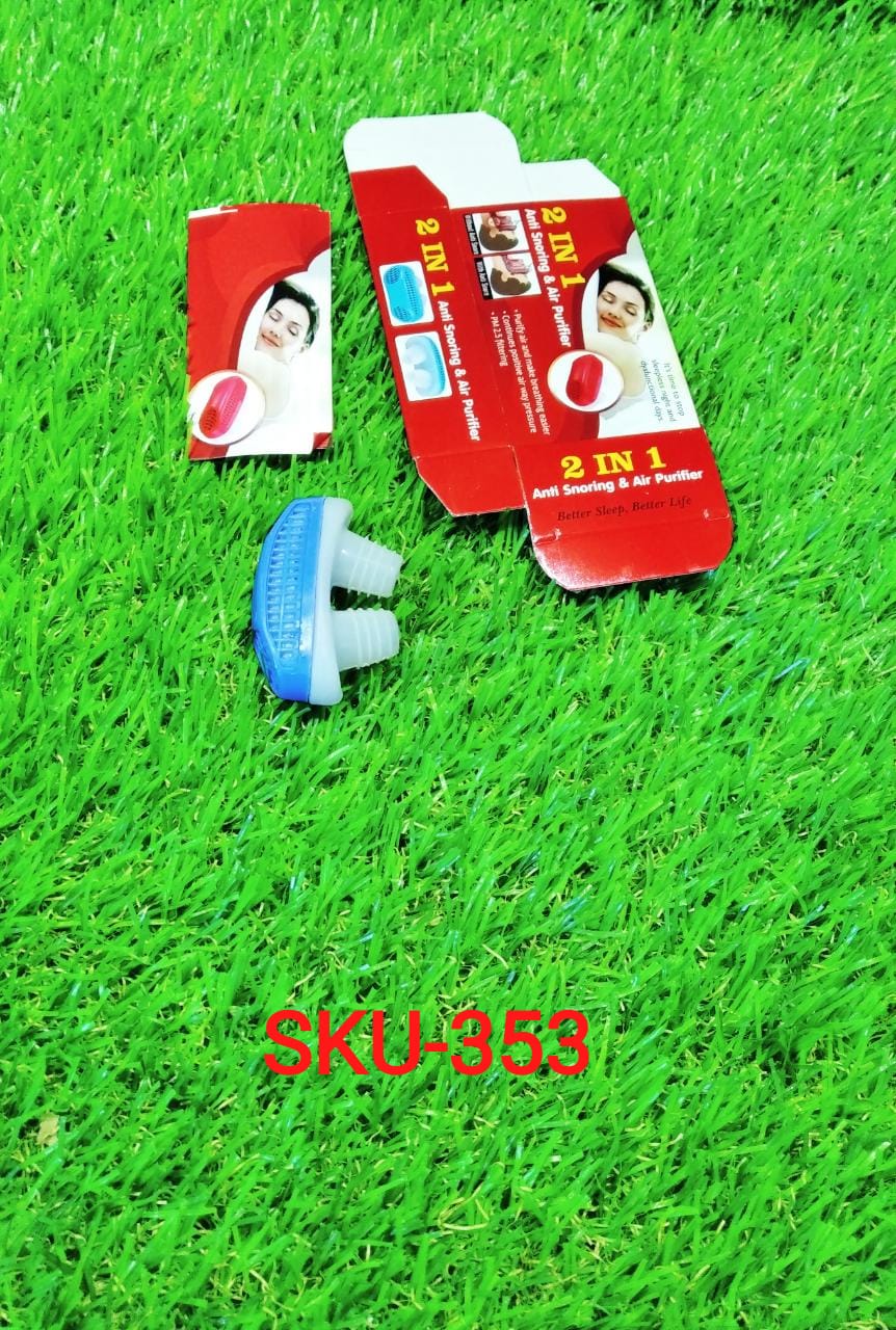 2 in 1 Anti Snoring and Air Purifier Nose Clip for Prevent Snoring and Comfortable Sleep - Springkart