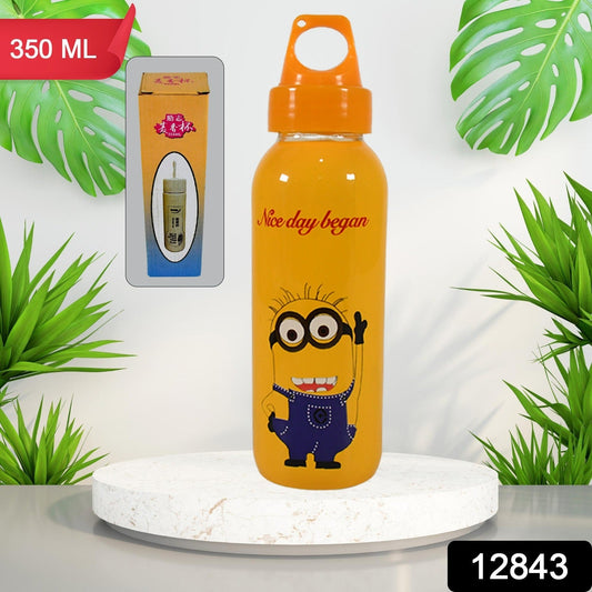 PORTABLE GLASS WATER BOTTLE, CREATIVE GLASS BOTTLE WITH GLASS WATER ( Mix Design) - Springkart