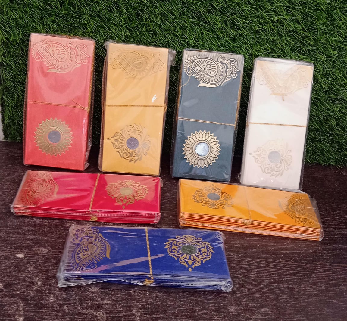 Wedding Gift Envelopes pack of 10 pcs with Coin Money Cash Gift Cover Shagun Birthday Marriage, Baby Shower, Anniversary, Money Envelope Lifafa Envelope Multicolor Premium Envelope (10 Pcs Set) - Springkart