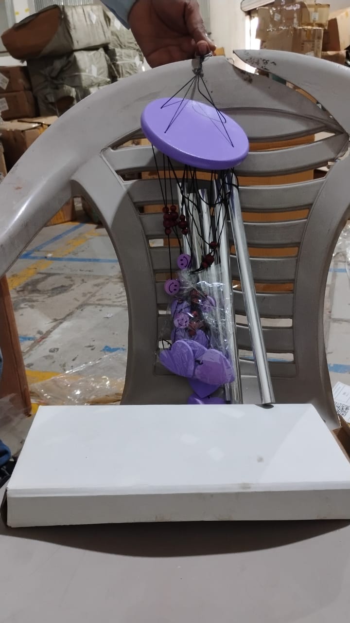 Smiley and Hearts Love Wind Chime (1 Pc) - Springkart
