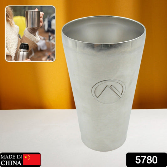 Stainless Steel Vacuum Insulated Travel Mug/ Glass Reusable Water Glass/Serving Unbreakable Drinking Glasses Plain Design for Everyday Use Drinks Water, Tea Mug, Outdoor, Home, Office (1 Pc) - Springkart