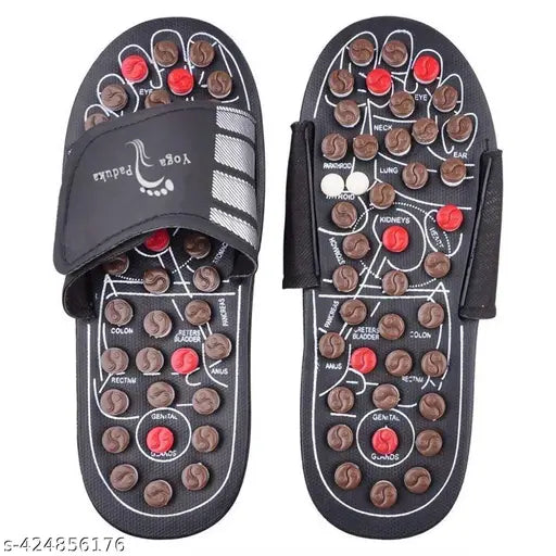 Spring Acupressure and Magnetic Therapy Paduka Slippers for Full Body Blood Circulation For Men and WomenFor Men and Women - Springkart