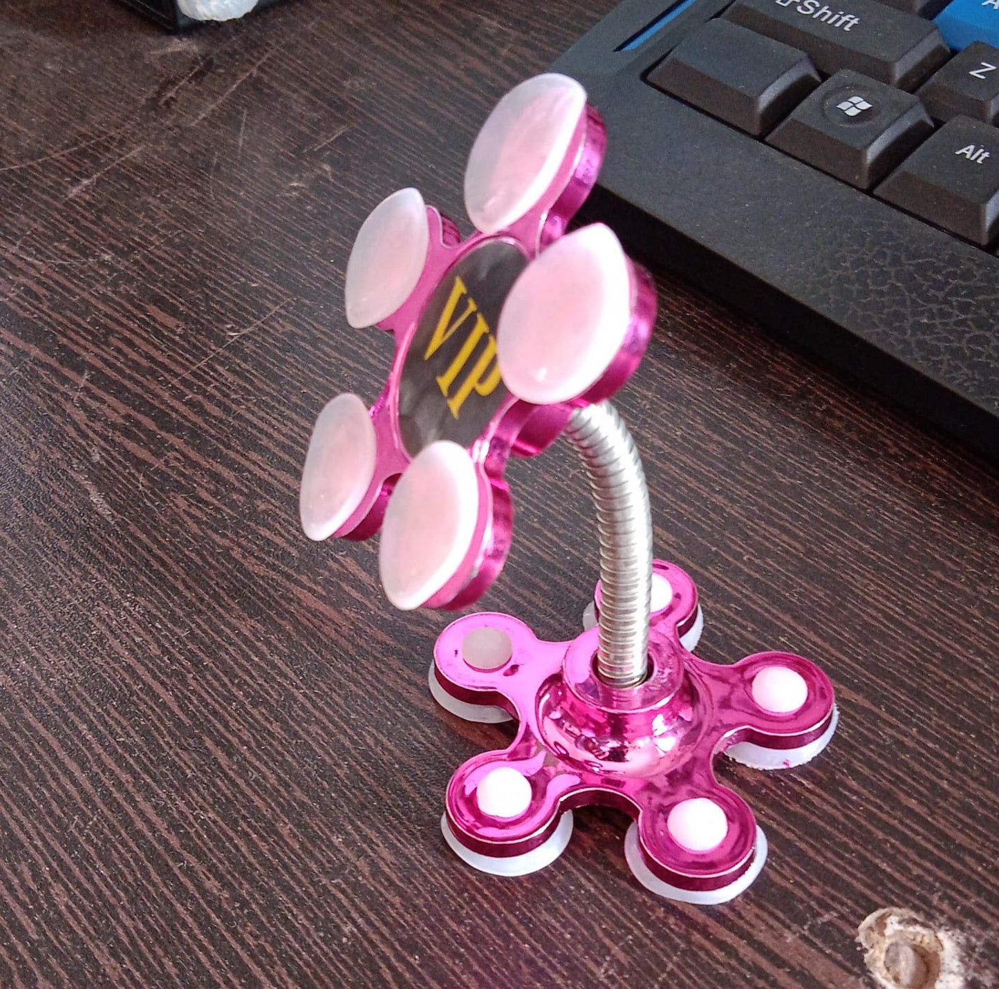 Phone Holder, 360°Rotatable Phone Stand Multi-Function Double-Sided Suction Cup Mobile Phone Holder vip stand( MOQ :- 6 Pc ) - Springkart