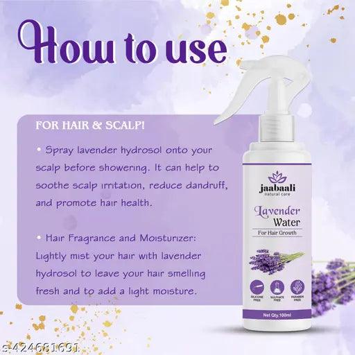 5 Reasons to Use Jaabaali Natural Care Lavender Water for Your Hair, Hair Growth - Springkart