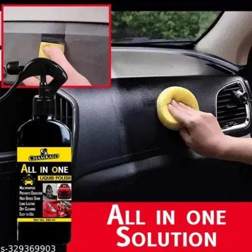 Chamkalo All In One Liquid Polish ,Car Polish , Dashboard Polish , Body Polish / Bike Polish , Interior Polish , High Gloss ,Long Lasting ,Spray Polish (250 ml) - Springkart