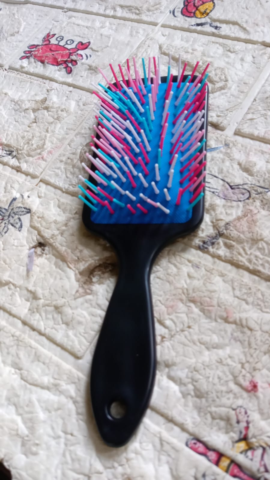 Massage Comb, Massage Hair Brush Ergonomic Matt Disappointment for Straight Curly Hair Cushion Curly Hair Comb For Detangling Professional Comb For Men And Women for All Hair Types, Home Salon DIY Hairdressing Tool (1 Pc) - Springkart