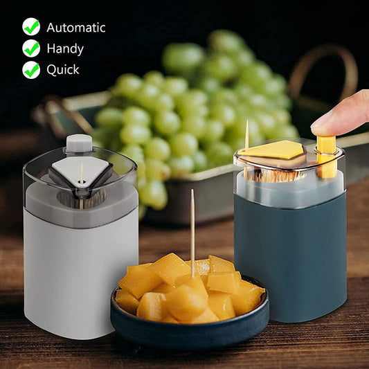 4005l Toothpick Holder Dispenser Pop-up Automatic Toothpick Dispenser For Kitchen Restaurant Thickening Toothpicks Container Pocket Novelty Safe Container Toothpick Storage Box. - Springkart