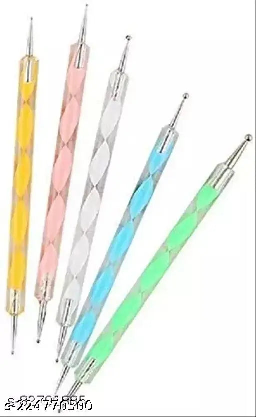 Nail Art Design Dotting Painting Drawing UV Polish Brush Pen Tools Set Kit (Multicolour) -20 Pieces - Springkart