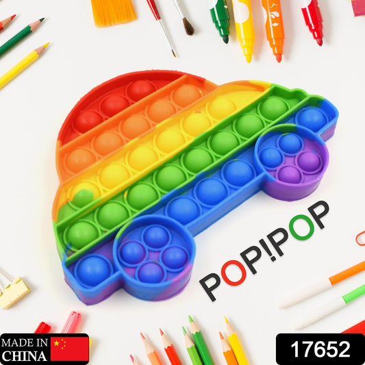 Pop Fidget Toy Push Pop Bubble Fidget Sensory Toy for Kids and Adults Fidget Popper Stress Reliever Sensory Fidget Poppers (Butterfly & Car Shape / 1 Pc) - Springkart