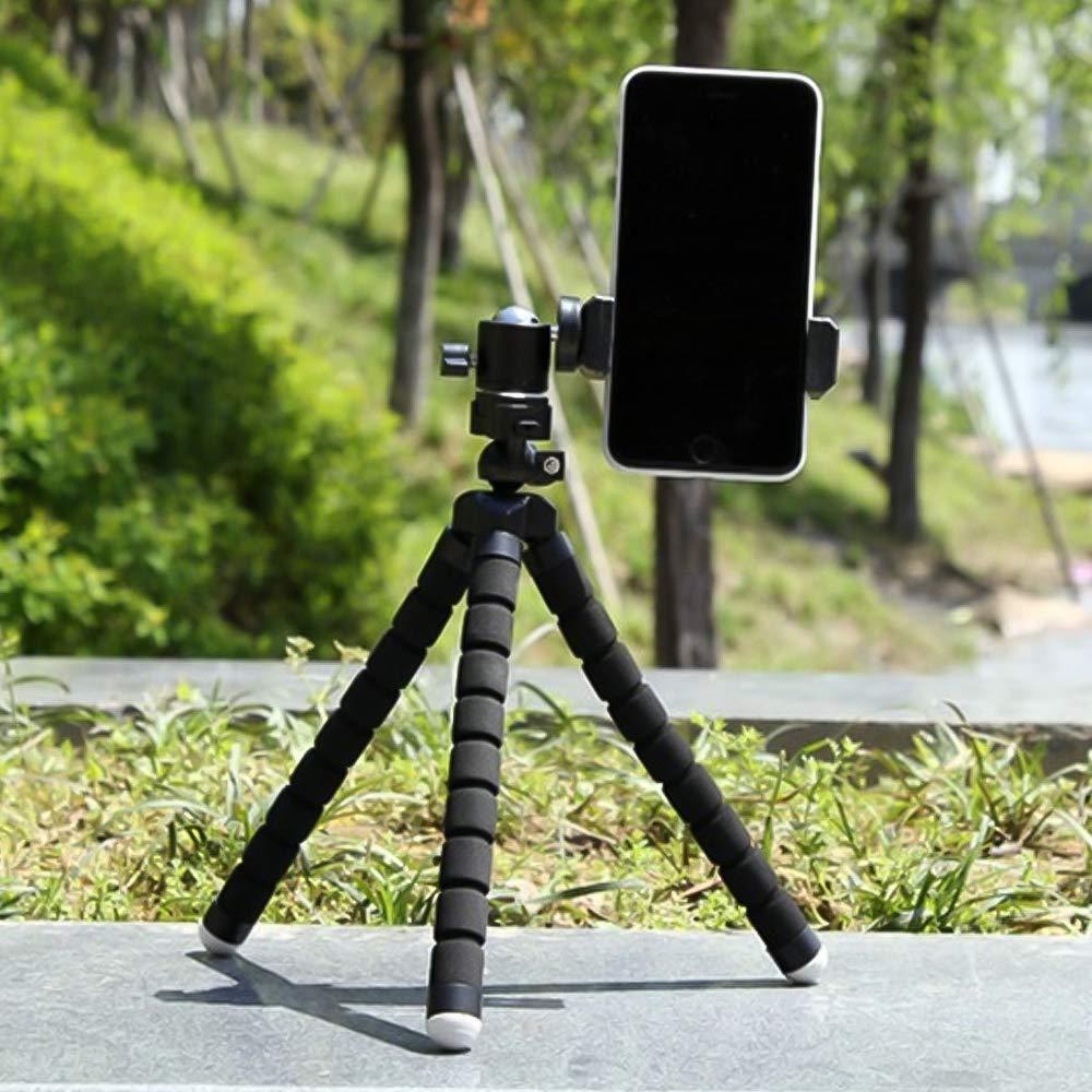 0266 Portable Mini Octopus Tripod Stand With Phone Holder For Live Selfie Mobile Phone Portable And Adjustable Stent - Springkart