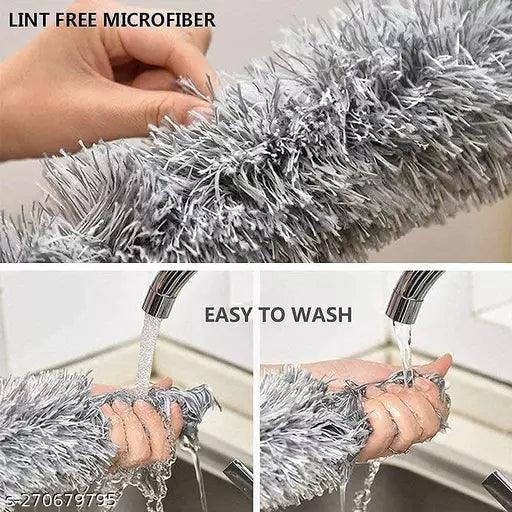 Microfiber Feather Duster Bendable & Extendable Fan Cleaning Duster - Springkart