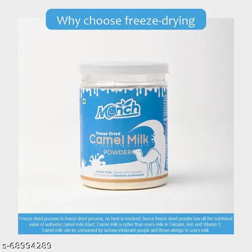 Monch Camel Milk Powder - Camel Milk Powder For Height Growth - Freeze Dried, (50g)