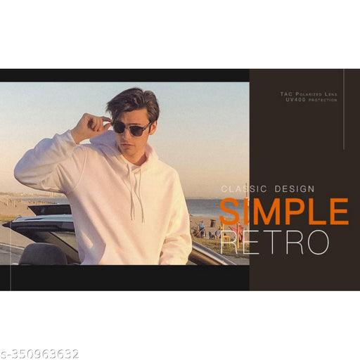 Black-clubmaster-Black-Frame Unisex Goggles UV Protected Sunglasses for Men Women Boys Girls - Springkart