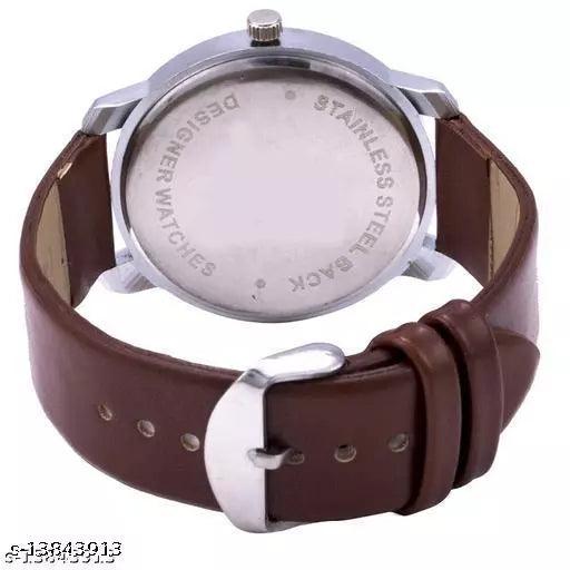 Attractive Men Black Faux Leather/Leatherette Analog Watch 3 watches - Springkart