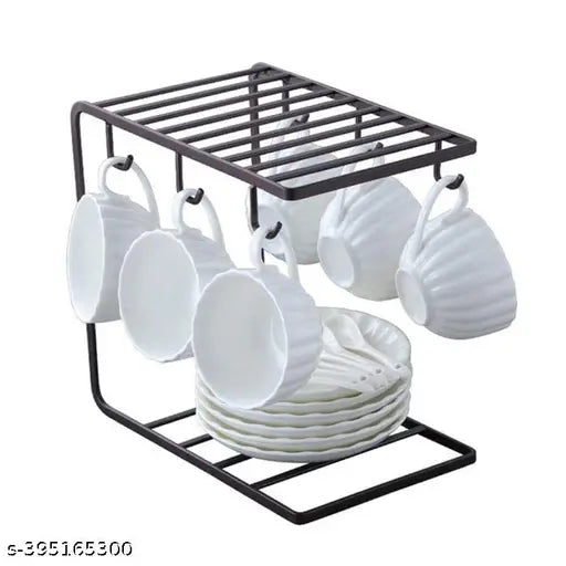 Multifunction Kitchen Cabinet Organizer Rack: Pots, Pans, Lids, Cutting Boards & Utensils
