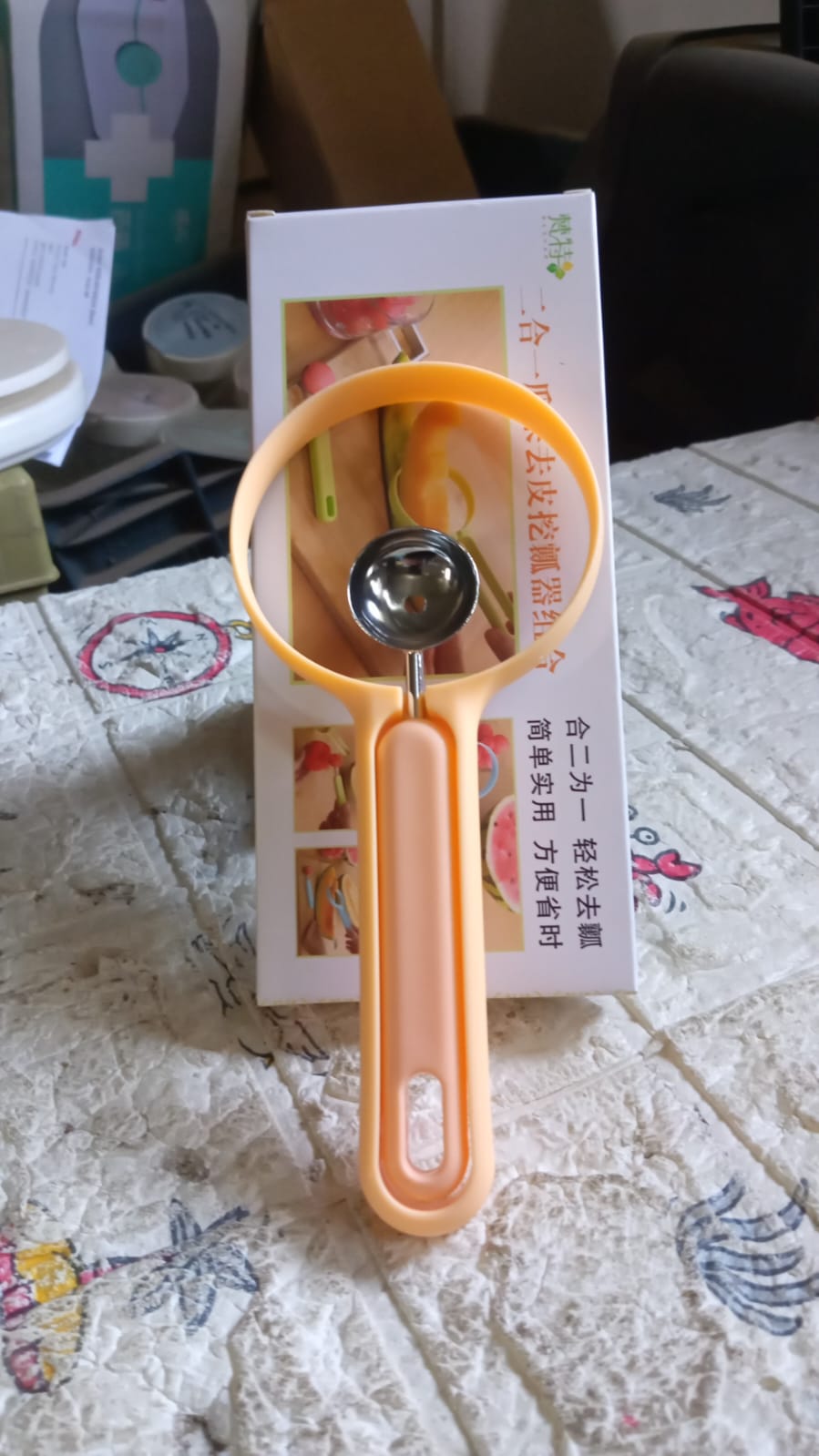2 in 1 Kitchen Tool - Soft Fruit Peeler and Baller - Avocado, Papaya, Watermelon, Honey Dew - Kitchen Gadget Tool (1 Pc) - Springkart