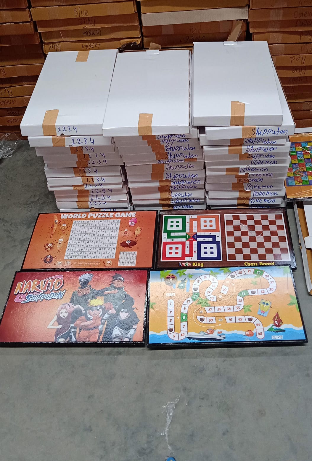 Foldable Multipurpose Mix Design Games Table Board || Bed Study Table (48 × 28 Cm / 1 Pc) - Springkart