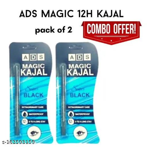 MAGIC (b) BLACK KAJAL PACK OF 2 - Springkart