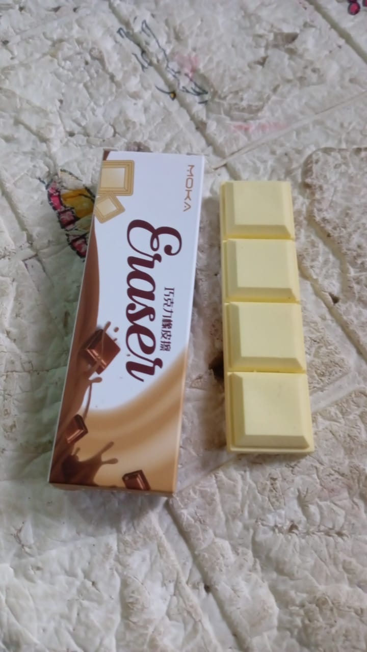 3D Chocolate Shaped Erasers Soft Pencil Erasers Supplies for Office School Students Drawing Writing Classroom Rewards for Return Gift, Birthday Party, School Prize (1 Pc 4 grid) - Springkart