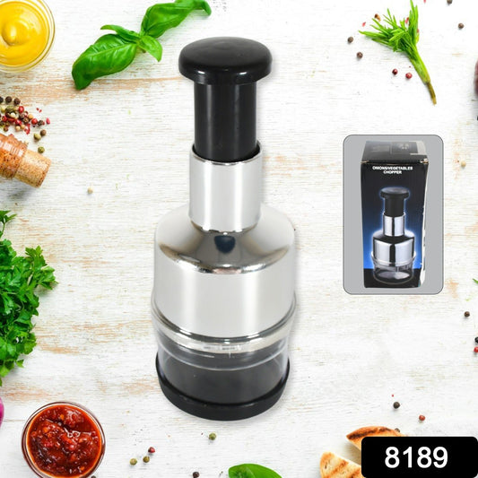 Food Cutter, Multifunctional Stainless Steel Blade Onion Cutter Food Vegetable Cutting Tool Home Kitchen Accessory, Vegetable Onions Garlic Nuts Salads Hand Chopper Kitchen - Springkart